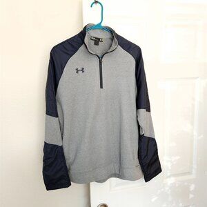 Under Armour ColdGear Fleece / Nylon Quarter Zip Pullover, Medium